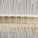 Люстра круглая с прозрачными стеклянными трубками 51 см Nembus варинант исполнения - 9 | Loft Concept в Кирове