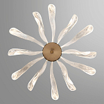 Люстра с крупными рельефным декором в виде лепестков 60 см Ethereal Bloom варинант исполнения - 4 | Loft Concept в Кирове