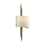 Бра с изогнутым плафоном на бронзовом основании с вертикальным декором из металлических трубок Sohne варинант исполнения - 7 | Loft Concept в Кирове