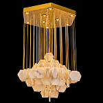 Люстра с фигурными подвесками из натурального камня Glowing Spheres варинант исполнения - 1 | Loft Concept в Кирове