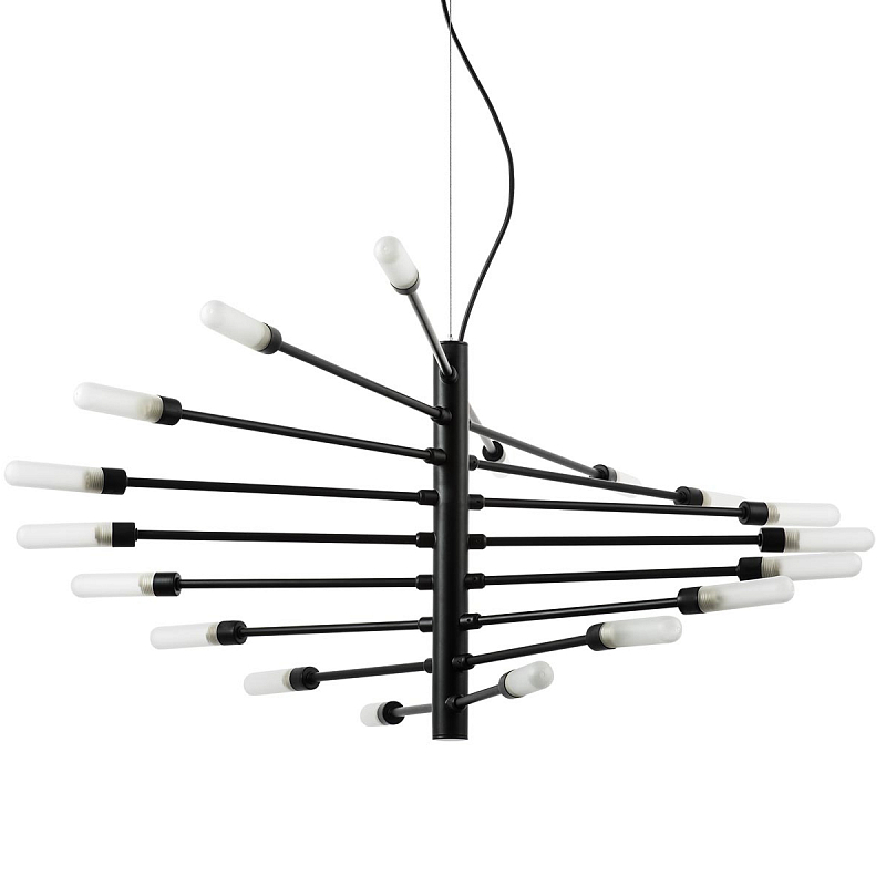 Люстра Gradenigo Chandelier Черный Белый Люстра Gradenigo Chandelier Черный Белый в Кирове | Loft Concept