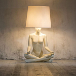Лампа MANNEQUIN LAMP с абажуром телесный замок варинант исполнения - 5 | Loft Concept в Кирове