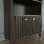 Книжный Стеллаж Elsa Dreams Walnut с задней стенкой варинант исполнения - 2 | Loft Concept в Кирове