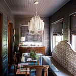 Люстра белая с несколькими ярусами деревянных палочек Bright Wooden Chandelier варинант исполнения - 5 | Loft Concept в Кирове