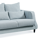 Диван Seldon с мягкими подушками голубое букле варинант исполнения - 6 | Loft Concept в Кирове