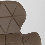 Стул с коричневым сиденьем из экокожи JEROEN варинант исполнения - 7 | Loft Concept в Кирове