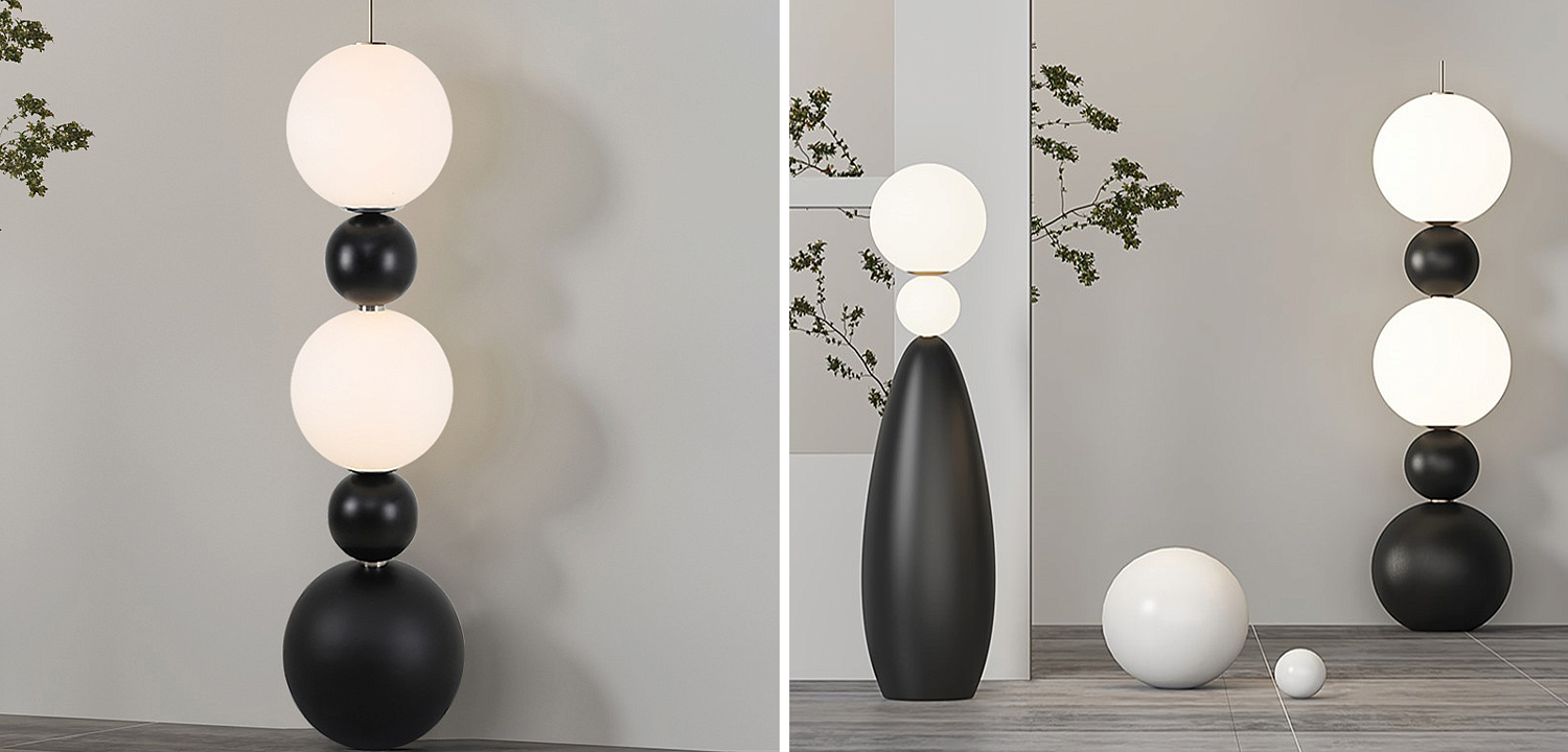 Торшер Five Round Shapes Floor Lamp Торшер Five Round Shapes Floor Lamp - Loft-Concept в Кирове