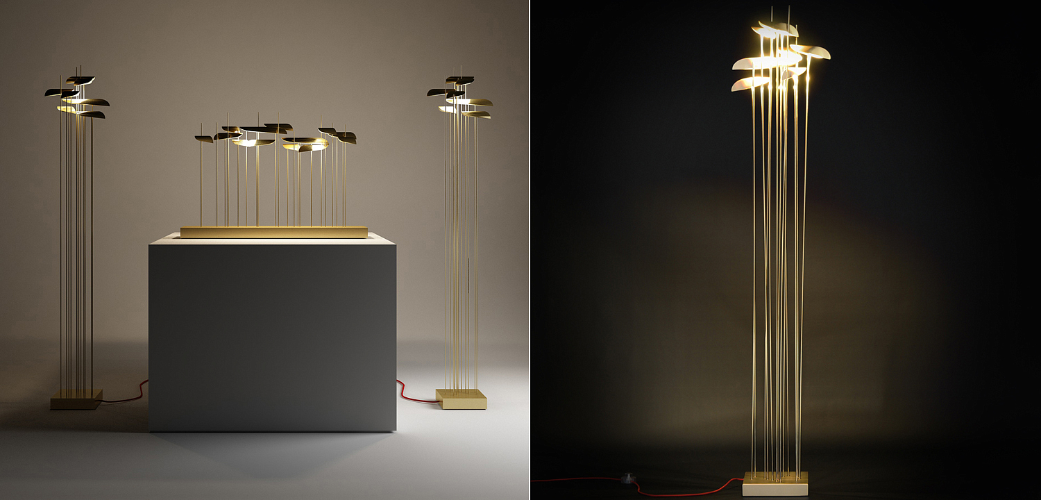 Торшер Paolo Castelli ANODINE FLOOR LAMP Торшер Paolo Castelli ANODINE FLOOR LAMP - Loft-Concept в Кирове