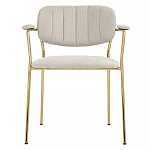 Стул Singer Chair с подлокотниками серый на золотистых ножках варинант исполнения - 1 | Loft Concept в Кирове