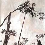 Обои ручная роспись Bamboo Quicksilver on Tarnished Silver gilded paper варинант исполнения - 1 | Loft Concept в Кирове