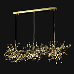 Люстра подвесная из трех частей с металлическими круглыми элементами Terzani Argent варинант исполнения - 5 | Loft Concept в Кирове