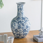 Ваза с классическим узором шинуазри синего цвета Blue & White Ornament  варинант исполнения - 5 | Loft Concept в Кирове