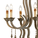 Люстра деревянная с подвесками Gray Curved Profile варинант исполнения - 1 | Loft Concept в Кирове