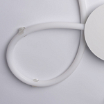 Люстра белого цвета с тремя изогнутыми светодиоидными плафонами Luke Lampco Tracer Lamp варинант исполнения - 3 | Loft Concept в Кирове