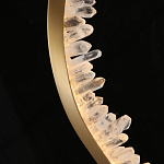 Подвесной светильник обрамленный элементами в виде кристаллов Smooth Shine варинант исполнения - 5 | Loft Concept в Кирове