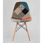 Пластиковый стул на ножках из массива бука Eames Пэчворк варинант исполнения - 4 | Loft Concept в Кирове