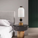 Настольная лампа в виде фонаря с белым фактурным абажуром Echoes of Light варинант исполнения - 7 | Loft Concept в Кирове