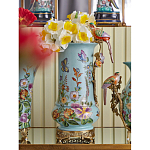 Ваза с птичкой из фарфора с бронзовыми элементами Garden of Eden варинант исполнения - 7 | Loft Concept в Кирове