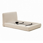 Кровать со съемным бежевым чехлом из ткани букле White Boucle Collection варинант исполнения - 2 | Loft Concept в Кирове