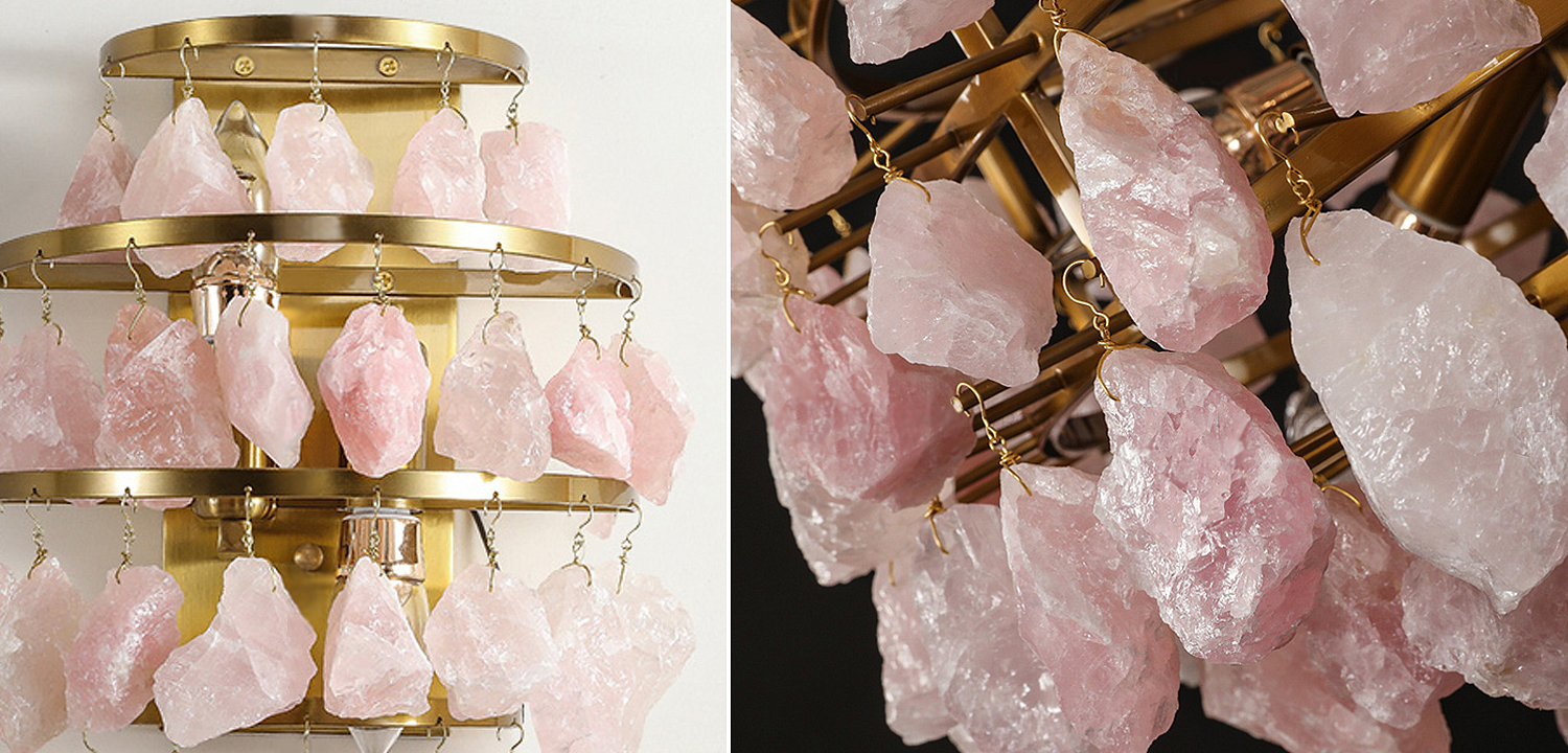 Hardis Pink stone Wall Lamp Hardis Pink stone Wall Lamp - Loft-Concept в Кирове