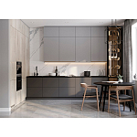 Серый кухонный гарнитур с фасадом под светлый дуб Ferrand Kitchen Set варинант исполнения - 3 | Loft Concept в Кирове