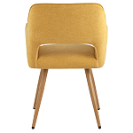 Стул в рогожке желтого цвета NEASAN STOOL варинант исполнения - 3 | Loft Concept в Кирове