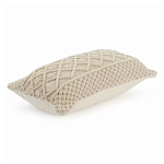 Чехол на подушку с макраме бежевого цвета Macrame варинант исполнения - 1 | Loft Concept в Кирове