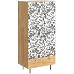 Шкаф с принтом Leaf bouquet варинант исполнения - 1 | Loft Concept в Кирове