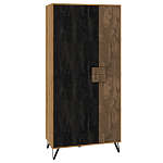 Шкаф двухдверный с 2-мя отделами с полками Stone Effect варинант исполнения - 1 | Loft Concept в Кирове