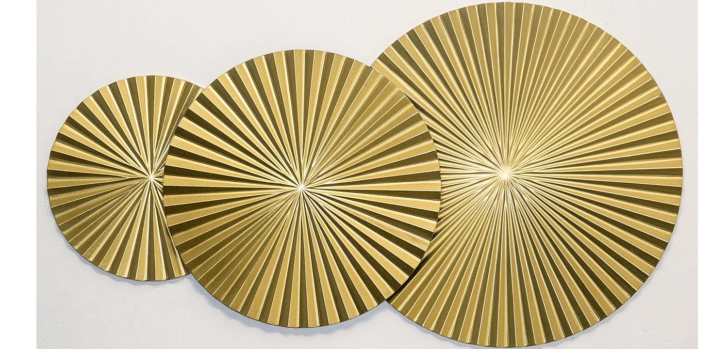 Арт-объект Apollo Gold Wall Plaque Disc 3 Арт-объект Apollo Gold Wall Plaque Disc 3 - Loft-Concept в Кирове
