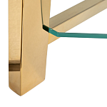 Стеллаж золото с прозрачными стеклянными полками Safekeeping варинант исполнения - 3 | Loft Concept в Кирове