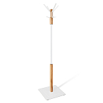 Вешалка с квадратным основанием и 4-мя белыми металлическими крючками Industrial Metal Rust варинант исполнения - 1 | Loft Concept в Кирове