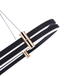 Люстра светодиодная в форме овала из акрила и алюминия с пультом для регулировки света Ring Horizontal Anthracite варинант исполнения - 3 | Loft Concept в Кирове