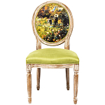 Стул из натурального бука с цветочным принтом Impressionism in Color варинант исполнения - 1 | Loft Concept в Кирове