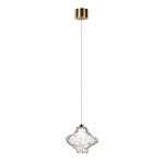 Подвесной светильник с плафоном из фактурного прозрачного стекла Light Ensemble варинант исполнения - 3 | Loft Concept в Кирове