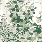 Обои ручная роспись Uki Hana Original Colourway on 12 Carat White Gold gilded paper варинант исполнения - 1 | Loft Concept в Кирове