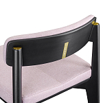 Барный стул из массива ясеня с обивкой из рогожки Elegant Ash Shape варинант исполнения - 5 | Loft Concept в Кирове