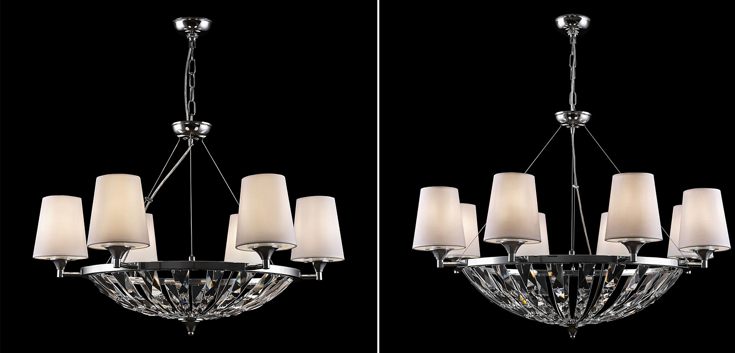 Люстра Odarnat Chandelier chrome Люстра Odarnat Chandelier chrome - Loft-Concept в Кирове