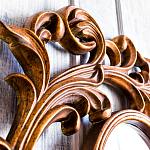 Зеркало настенное с рамой цвета античная бронза Classic Ornament Mirror варинант исполнения - 4 | Loft Concept в Кирове