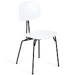Стул на металлических ножках Travis Chair White варинант исполнения - 1 | Loft Concept в Кирове