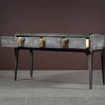 Консоль прямоугольная серая с 4-мя выдвижными ящиками Grany варинант исполнения - 3 | Loft Concept в Кирове