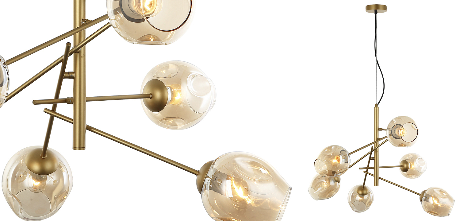 Люстра Branching Bubble Chandelier Vertical Gold Люстра Branching Bubble Chandelier Vertical Gold - Loft-Concept в Кирове