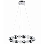 Светодиодная кольцевая люстра Crystal Globule Chrome Chandelier варинант исполнения - 2 | Loft Concept в Кирове