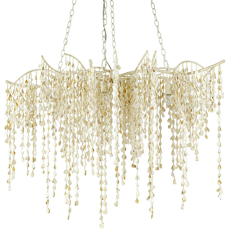 Люстра Wooden Drops Bert Chandelier Бежевый Люстра Wooden Drops Bert Chandelier Бежевый в Кирове | Loft Concept