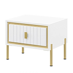 Тумба прикроватная белая с ящиком Antique Order варинант исполнения - 1 | Loft Concept в Кирове