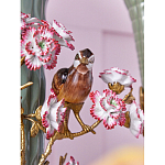 Ваза с птицами и цветами из фарфора с бронзовыми элементами Garden of Eden варинант исполнения - 7 | Loft Concept в Кирове