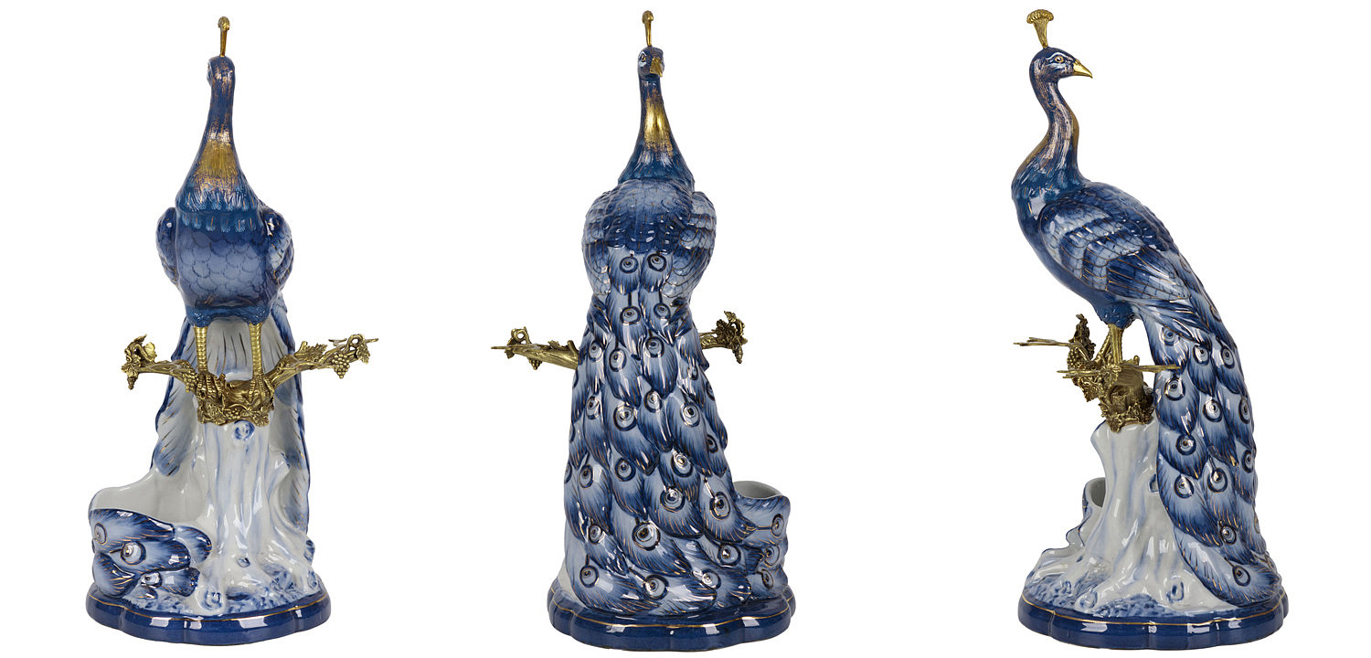 Статуэтка Peacock Blue White Статуэтка Peacock Blue White - Loft-Concept в Кирове