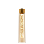 Подвесной светильник золото Sparkling Bubbles Tube Gold Amber Hanging Lamp варинант исполнения - 1 | Loft Concept в Кирове