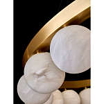 Люстра круглая с сферическими плафонами из натурального камня Phased Spheres варинант исполнения - 3 | Loft Concept в Кирове