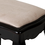 Табурет из массива березы с льяной обивкой в стиле прованс Vintage варинант исполнения - 3 | Loft Concept в Кирове